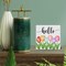 Hello Spring Tulip Wooden Decorative Sign – Charming Home Décor Accent for Desk, Table, or Shelf (5 x 5 Inches)